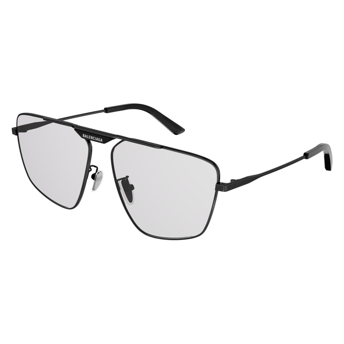 Balenciaga BB0246SA Black/light Grey 004 Sunglasses