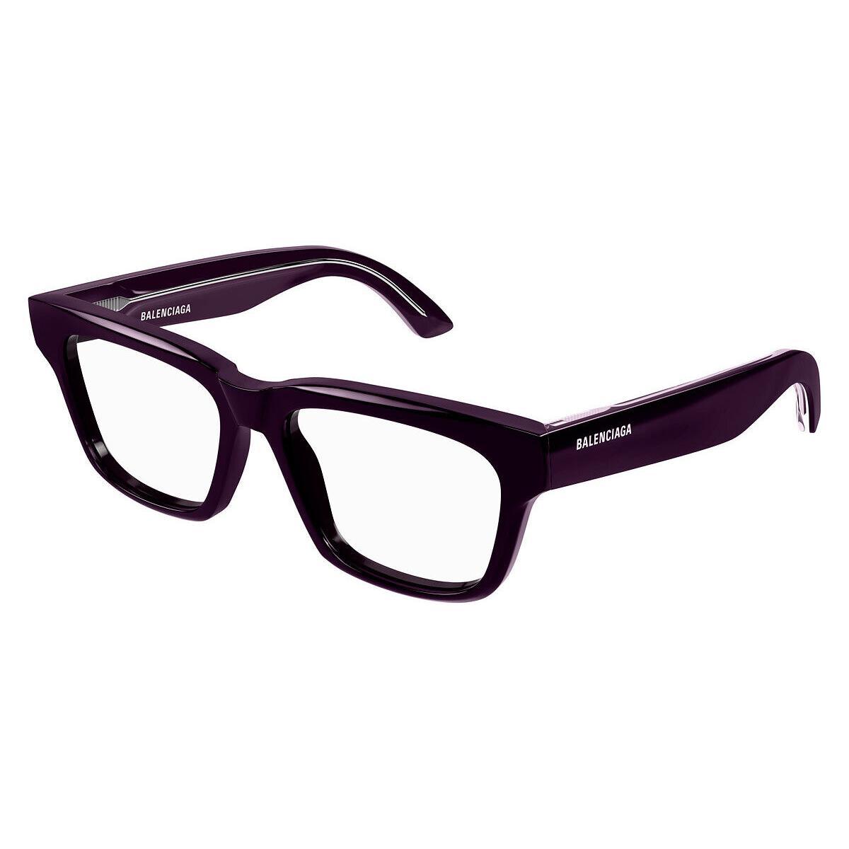 Balenciaga BB0343O Eyeglasses Unisex Violet 53mm