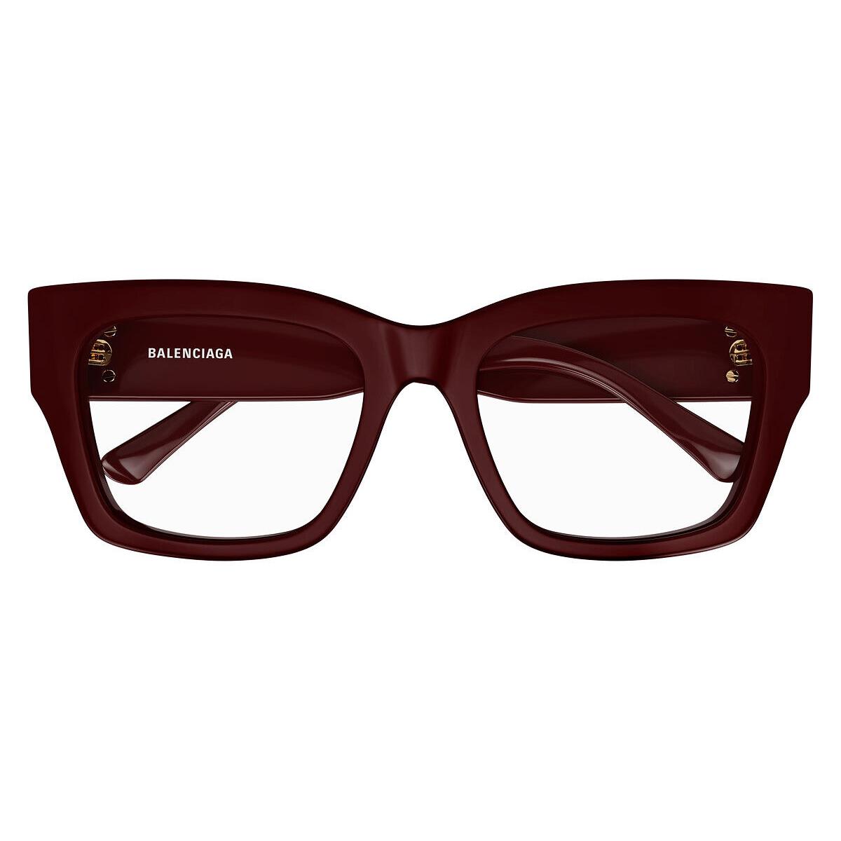 Balenciaga BB0325O Eyeglasses Women Burgundy 52mm