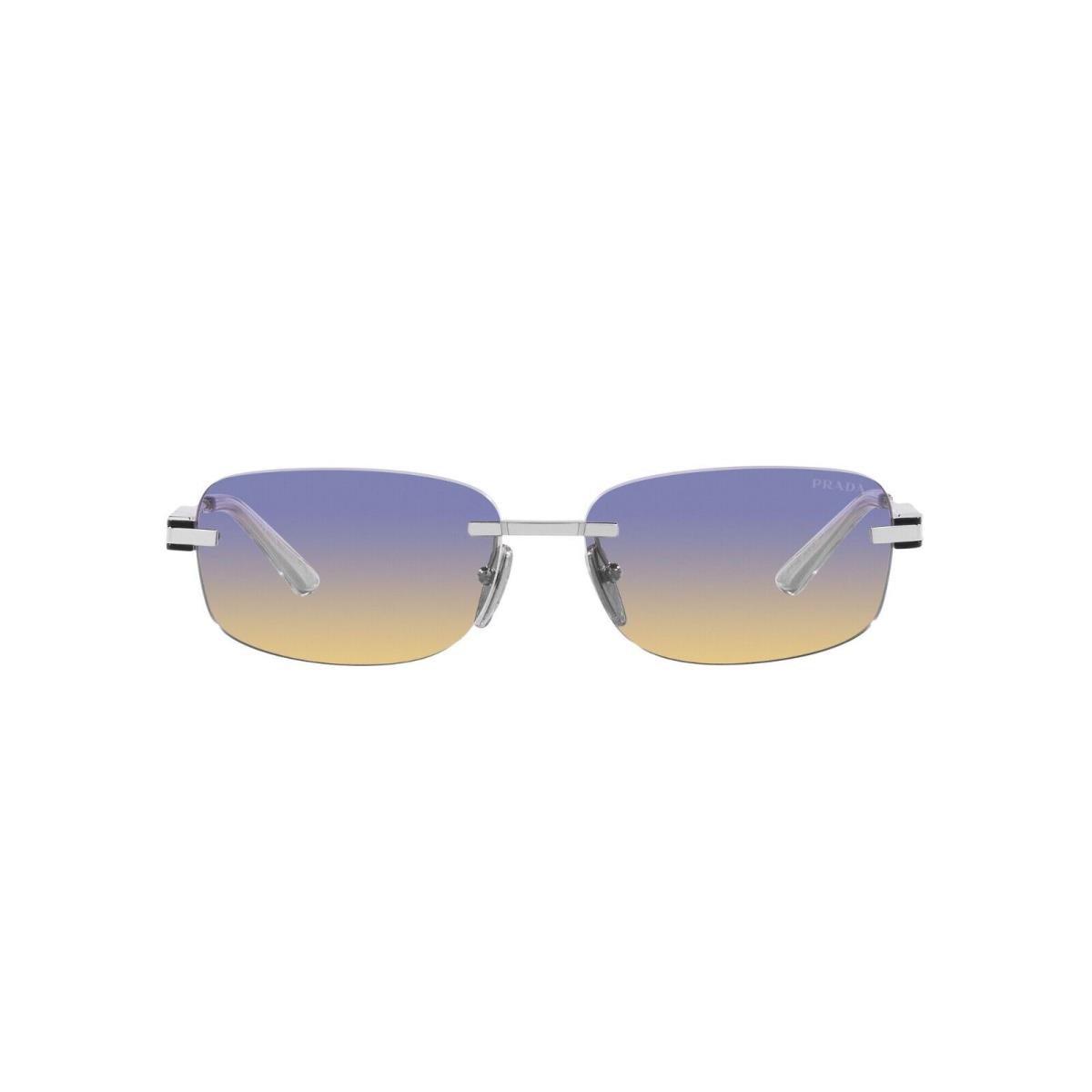 Prada PR 68ZS Silver/violet Yellow Shaded 1BC-06Z Sunglasses