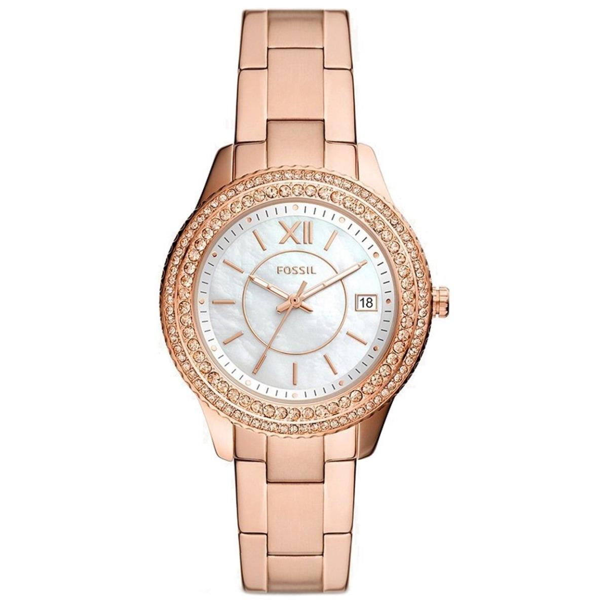 Fossil Womens Stella White Dial Watch - Es5131