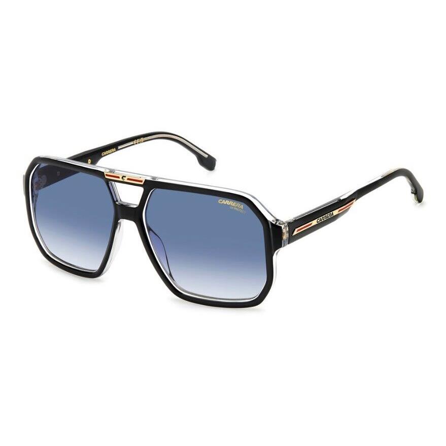 Carrera Victory C 01/S EI7 Blackcry/blue Red Shaded Square Men`s Sunglasses