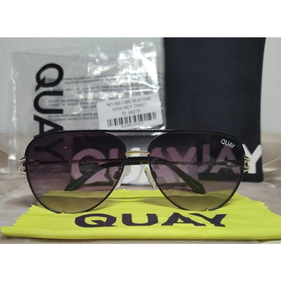 Quay Sunglasses High Key Twist Black Frame/smoke Fade Lenses Very Popular