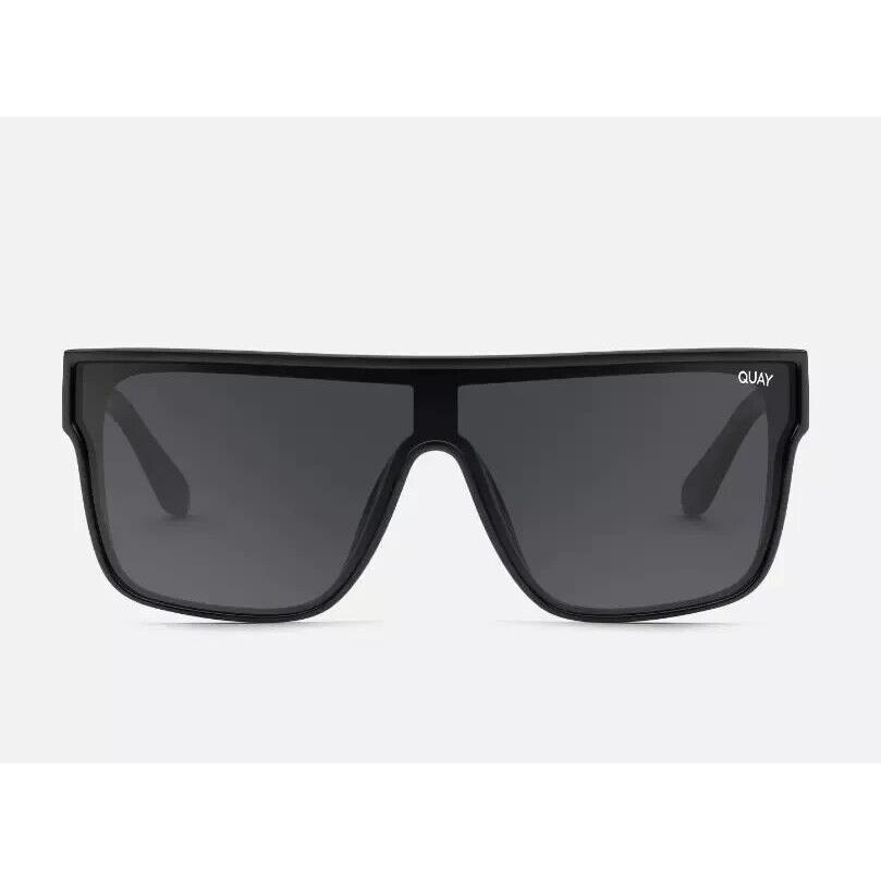 Quay Nightfall Curved Polarized Sunglasses Black/smoke