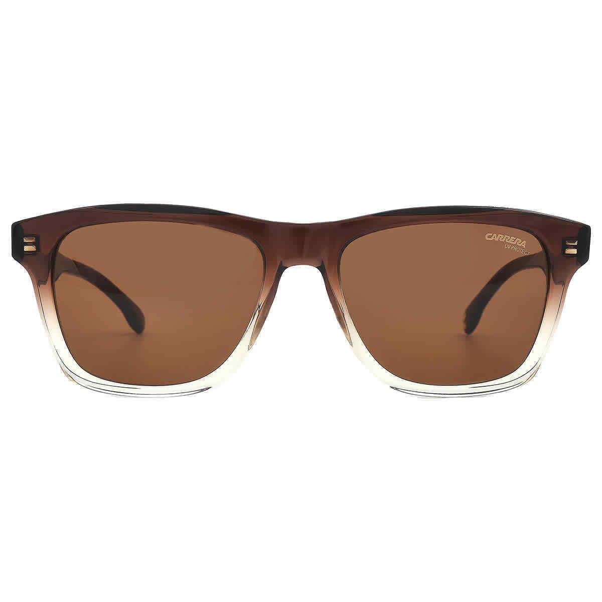 Carrera Brown Square Men`s Sunglasses Carrera 266/S 00MY/70 53 Carrera 266/S