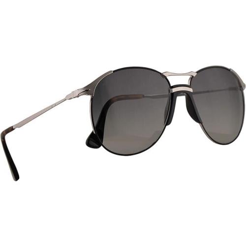 Persol 2649-S Sunglasses Silver Black W/grey Gradie Lens 55mm 107471 PO2649S