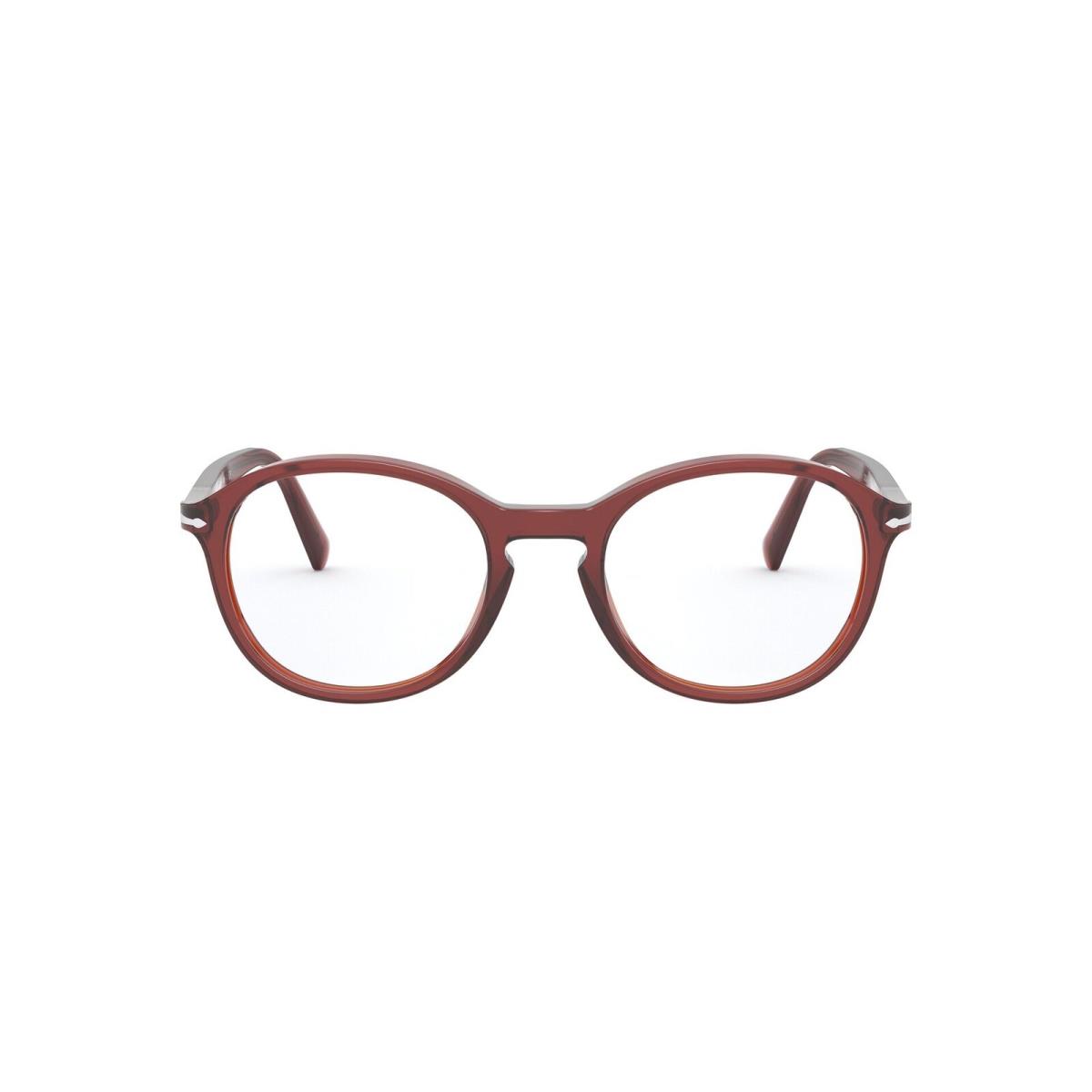 Persol PO3239V 1104 Opal Bordeaux Demo Lens Round 50 mm Men`s Eyeglasses