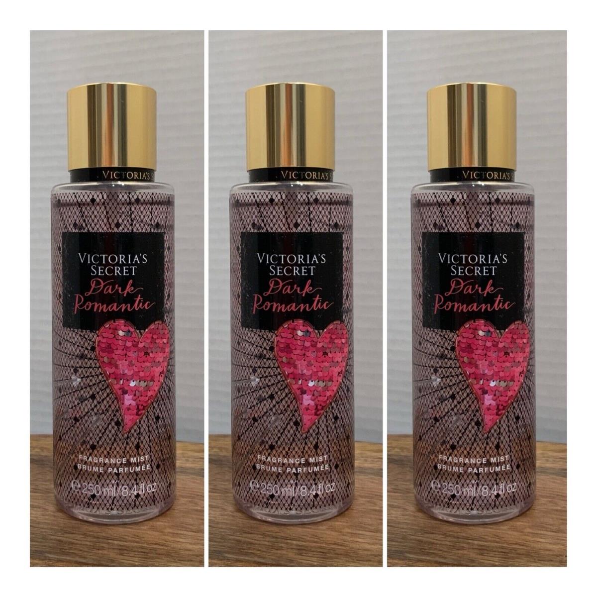 Victoria s Secret Dark Romantic Fragrance Mist 8.4 Fl.oz. Lot of 3