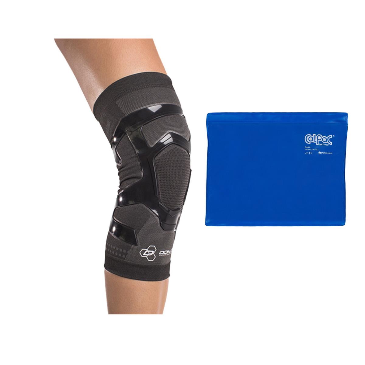 Donjoy Performance Trizone Knee Support Large Left Black and Ice Pack