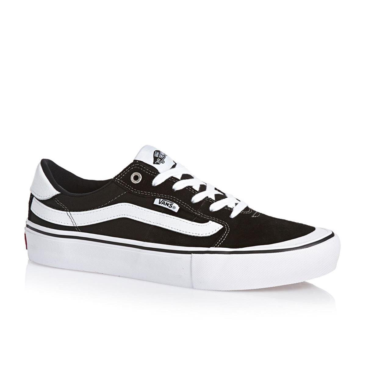 Vans 112 Pro Suede Canvas Skate Shoe Black/white US Mens 7 D/ Womens 8.5 B - Black & White