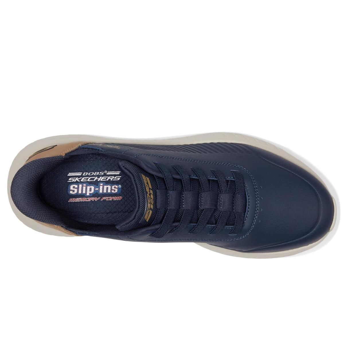 Man`s Shoes Bobs From Skechers Hands Free Slip-ins Squad Chaos - Heel Preferred