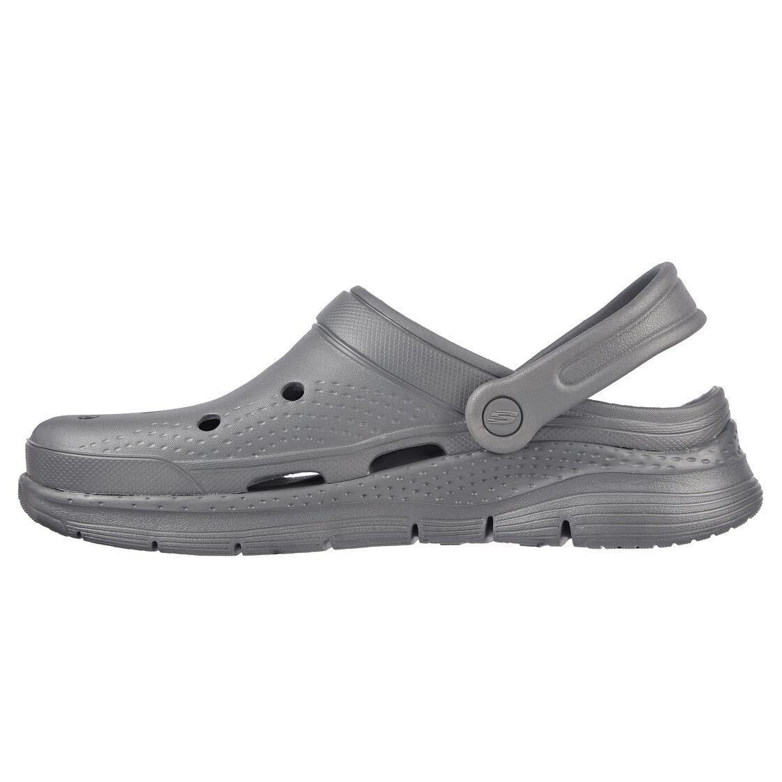 Mens Skechers Foamies Arch Fit Valiant Charcoal Eva Sandals Shoes