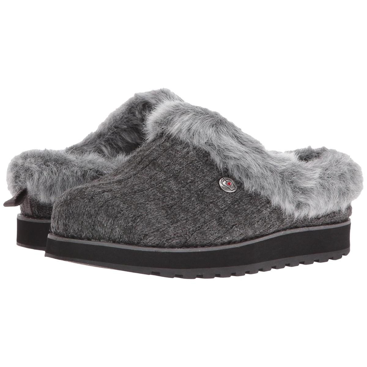 Woman`s Slippers Bobs From Skechers Keepsakes - Ice Angel - Charcoal