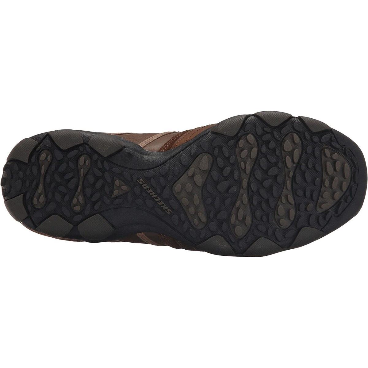 Skechers Men Diameter Zinroy Memory Foam Leather Shoes 64275 Cdb Brown Size 7