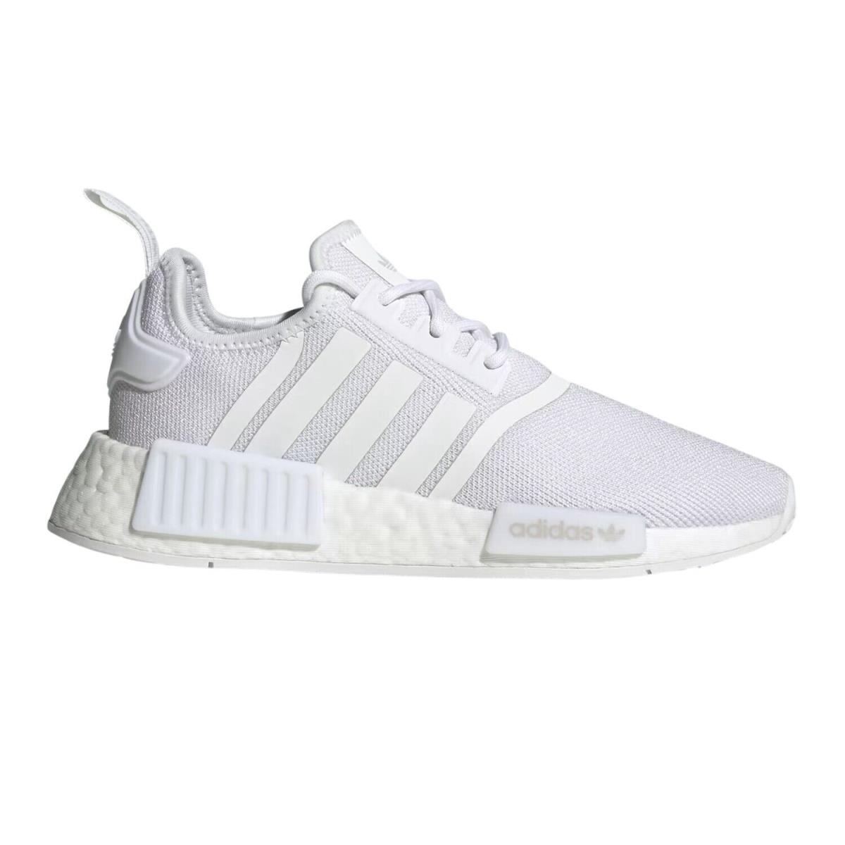 Adidas Nmd_r1 Juniors Primeblue White Kids Shoes Big Kids Style : H02334 - CLOUD WHITE/GREY ONE