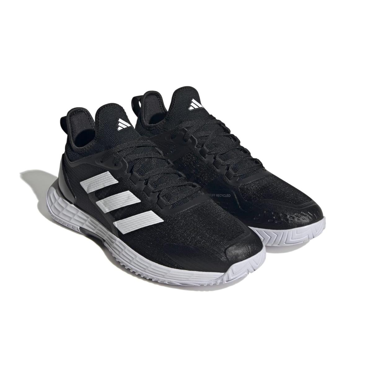 Man`s Sneakers Athletic Shoes Adidas Adizero Ubersonic 4.1 - Footwear White/Core Black/Matte Silver