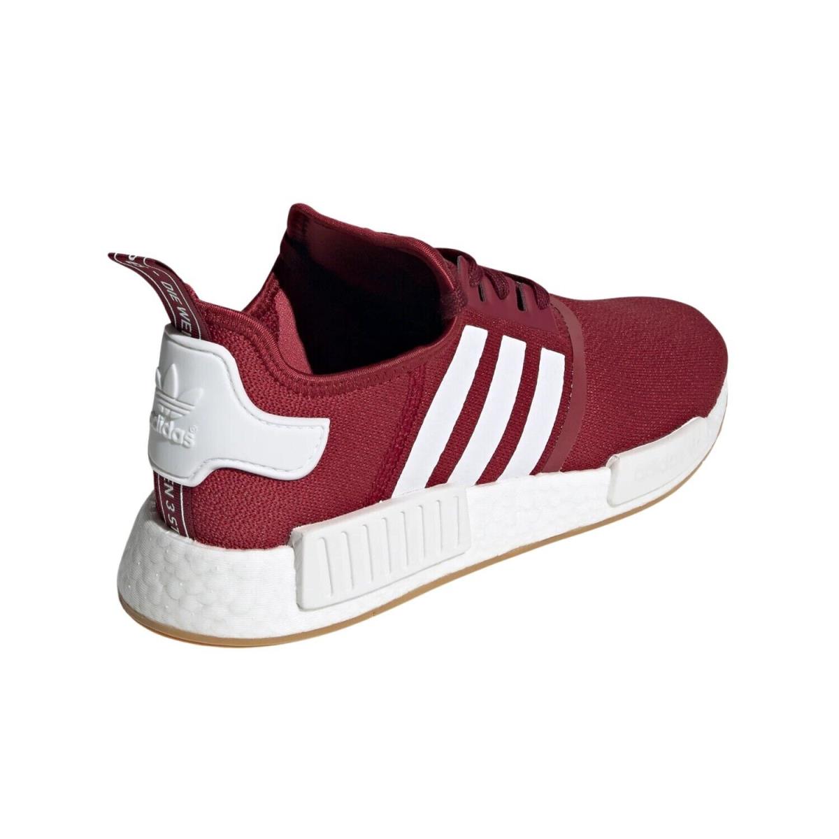 Adidas Nmd_r1 Burgundy Gum Shoes Mens Style : Fx6787 - BURGUNDY/CLOUD WHITE/GUM