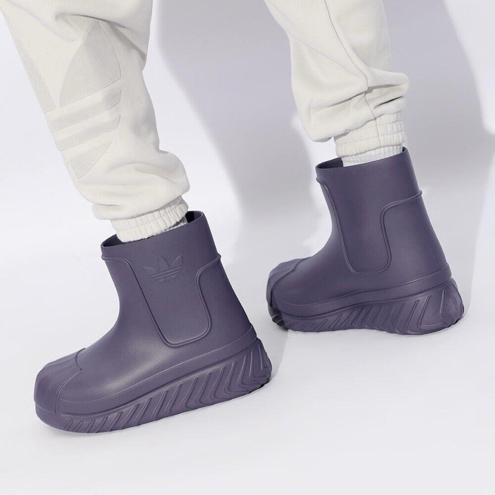 Adidas Superstar Women`s Rain Boot Sneaker Waterproof Shoe Purple 388