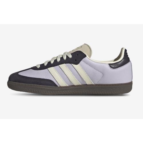 Women Adidas Originals Samba OG Leather Shoes Silver Dawn Cream Black All Sizes