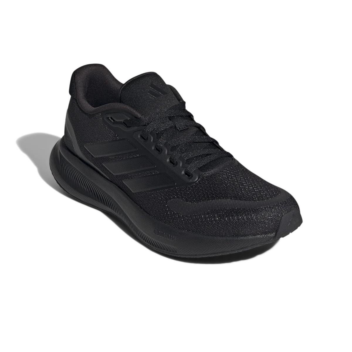 Woman`s Shoes Adidas Running Run Falcon 5 W Running Shoes - Black/Black/Black