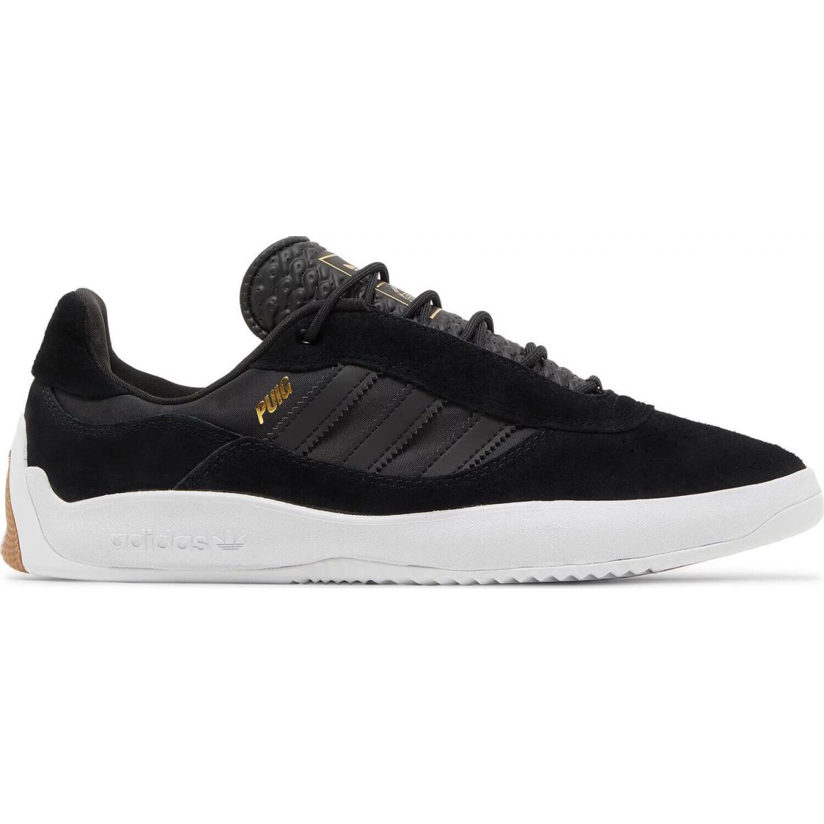 Adidas Puig Core Black Cloud White Brown Skate Sneakers Shoes GW3149 Men`s 12-13 - Black