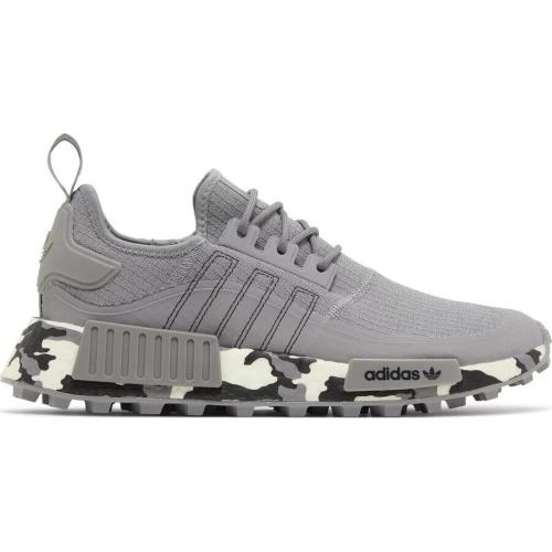 Adidas NMD_R1 Nmd TR Grey Camo Black White Sneakers Shoes GX6329 Men`s 13 - Gray