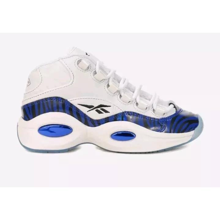 Reebok Junior Question Mid Basketball Size 7 HQ1103 - FTWHT/CLACOB/CBLACK