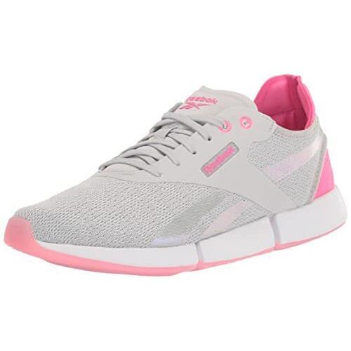 Reebok Women`s Dailyfit Dmx First Walker Shoe Pure Grey/atomic Pink/white 9 - Pure Grey/Atomic Pink/White