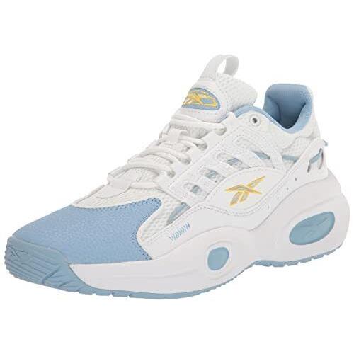 Reebok Unisex Solution Mid Basketball Shoe White/fluid Blue 8.5 US Men