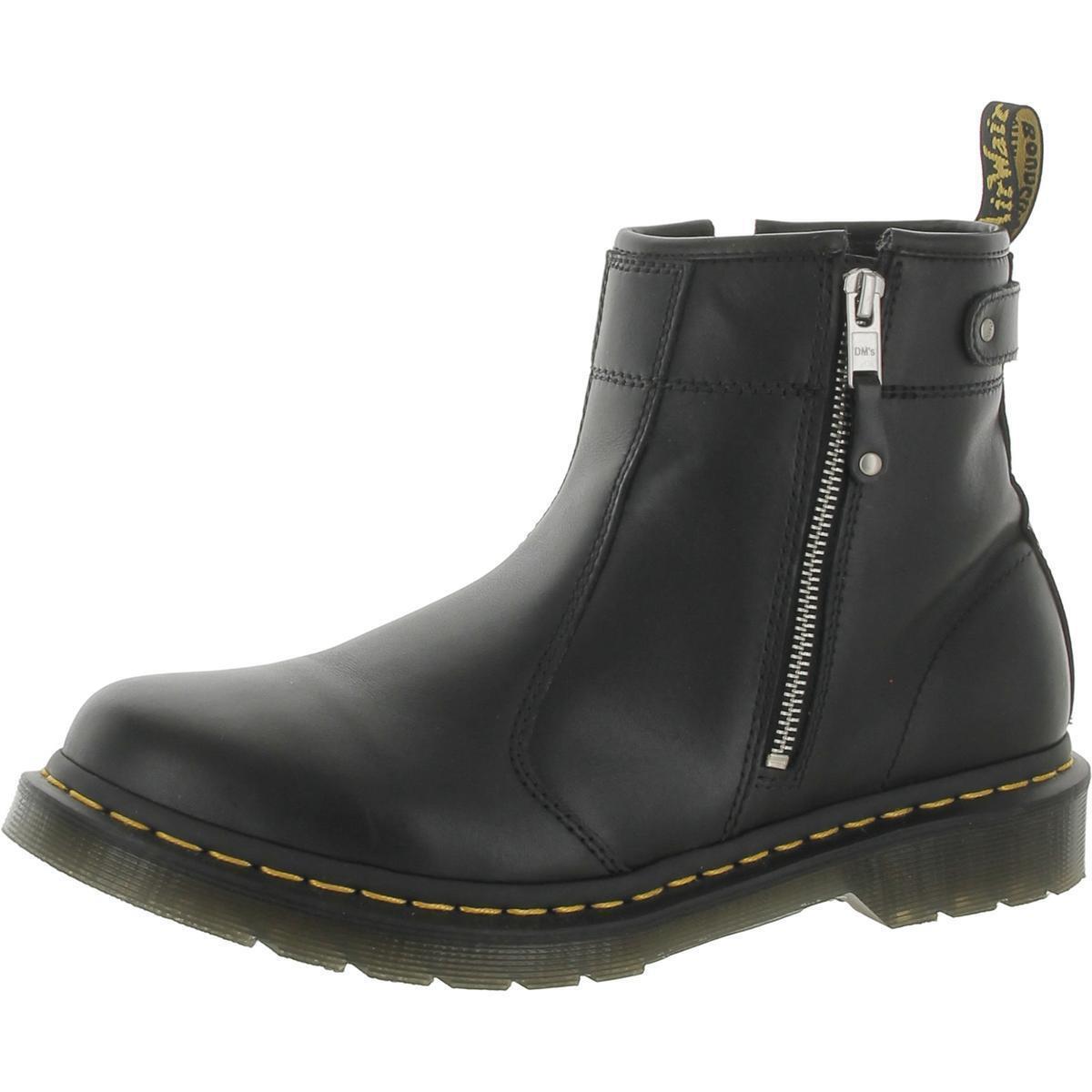 Dr. Martens Womens 2976 Twin Zip Black Ankle Boots 11 Medium B M Bhfo 7480