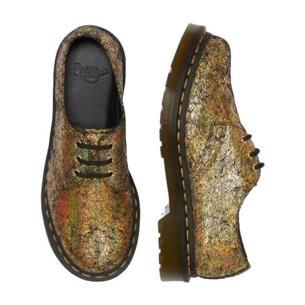 Dr. Martens 1461 Iridescent Crackle Shoes Sz 6