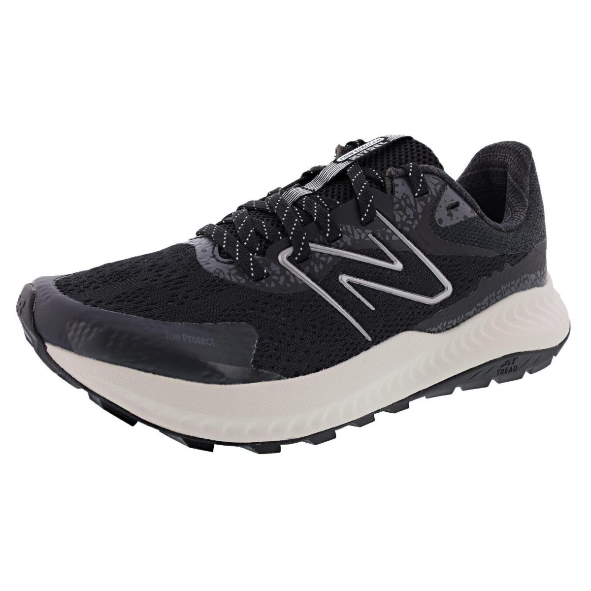 New Balance Women`s Dynasoft Nitrel V5 WTNTRLK5 Wide Width Trail Running Shoes - BLACK / SEA SALT