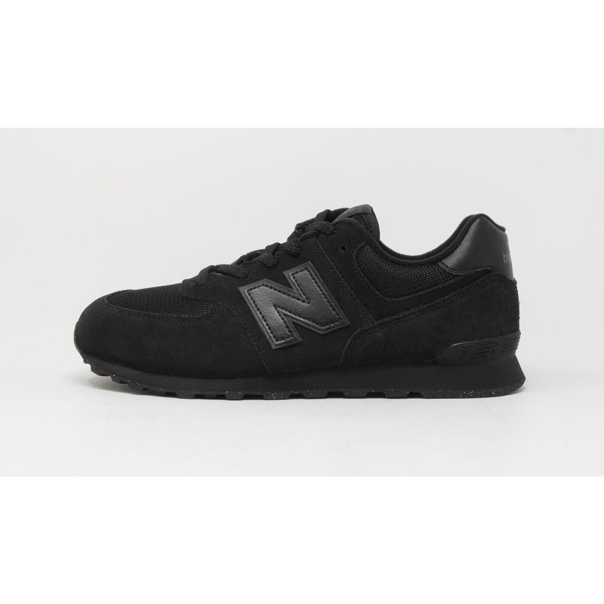 New Balance 574 Classic Big Kids Running Shoes Sneakers GC574EVE - Black/black