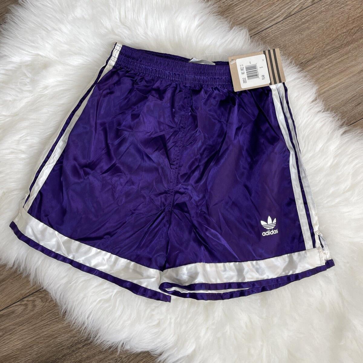 Vintage Adidas Spezial II Nylon Satin Soccer Shorts Purple White Usa S