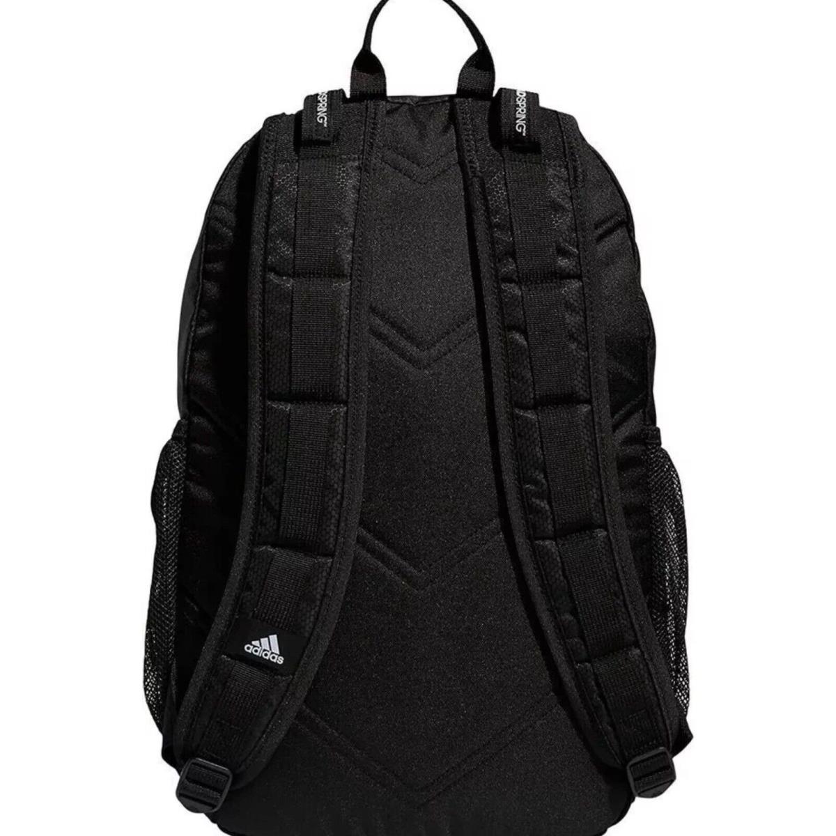 Adidas Unisex-adult Excel Backpack Black/white 3 Stripe Webbing One Size
