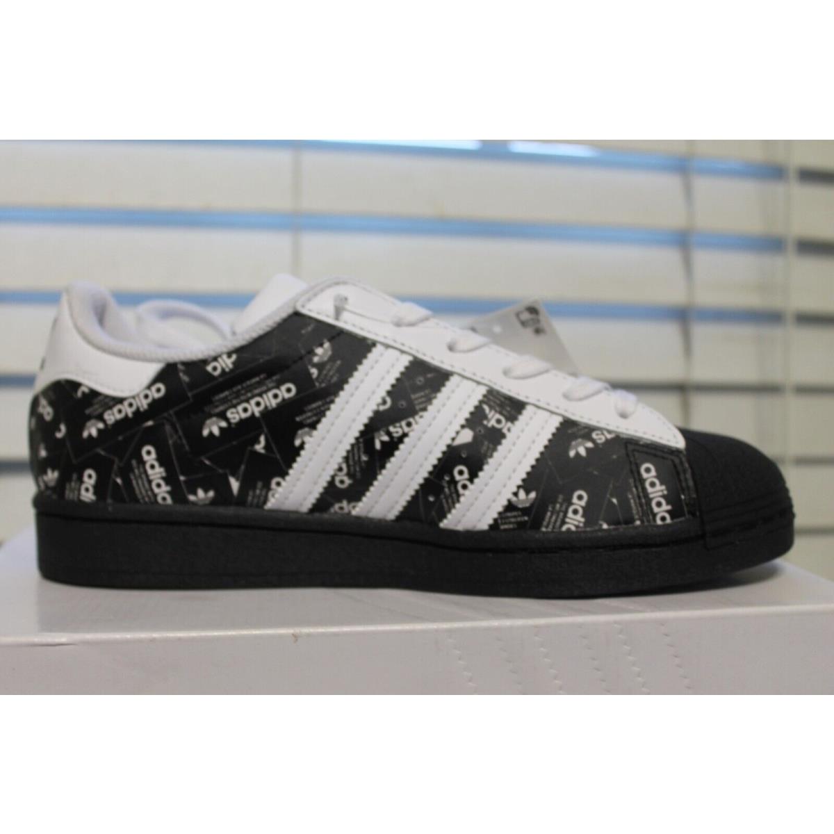 Adidas superstar black size 6 best sale