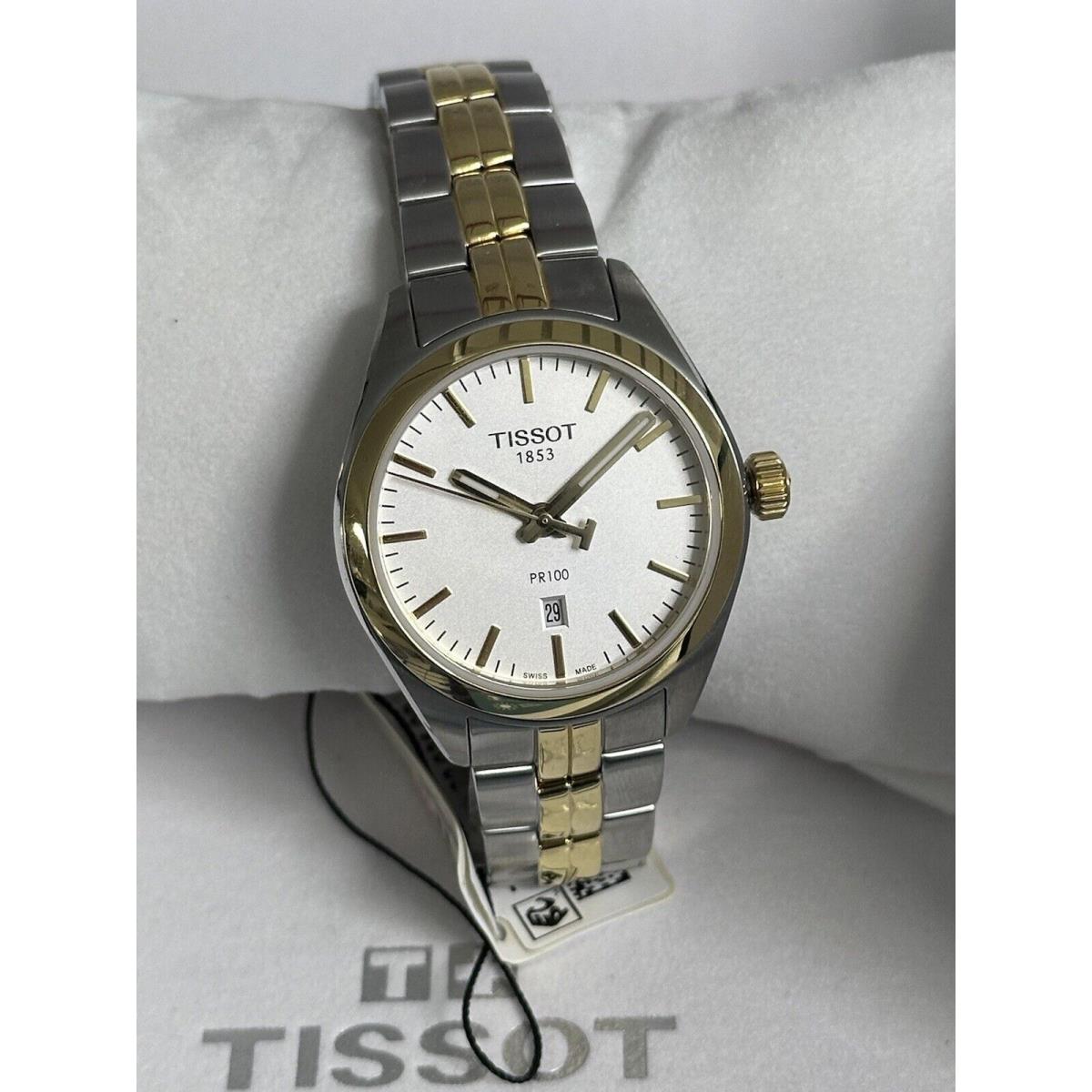 Tissot T-classic PR100 2-Tone Watch T101.210.22.031.00 Quartz 33mm Ss/gold