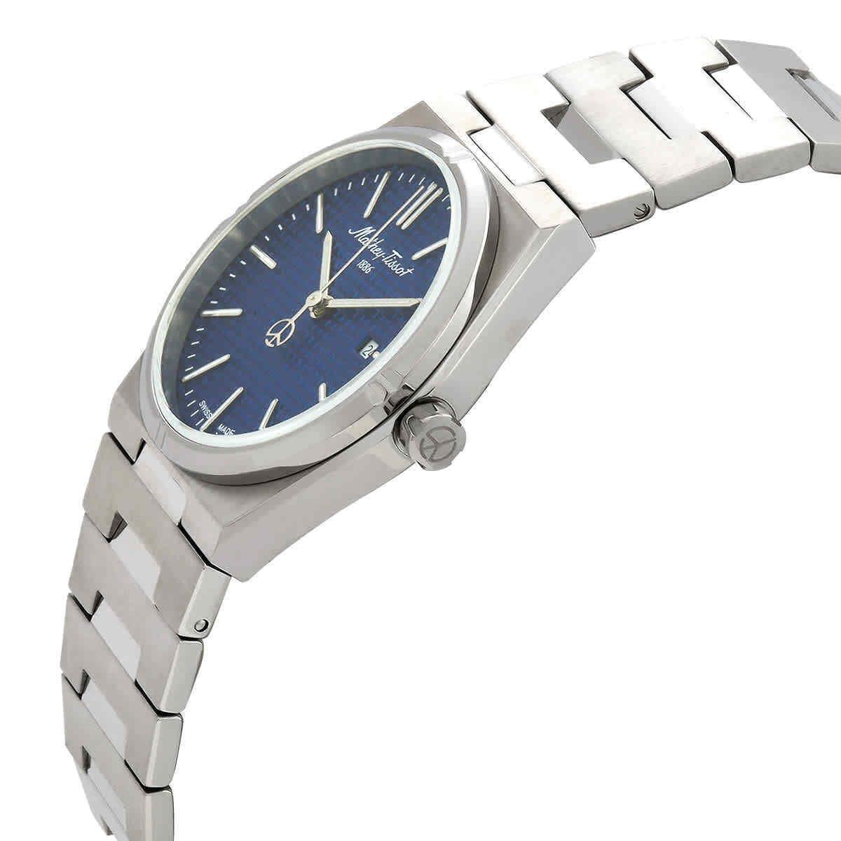 Mathey-tissot Quartz Blue Dial Ladies Watch D117ABU