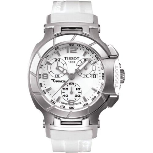 Tissot T-race Chronograph White Dial Ladies Watch T0482171701700