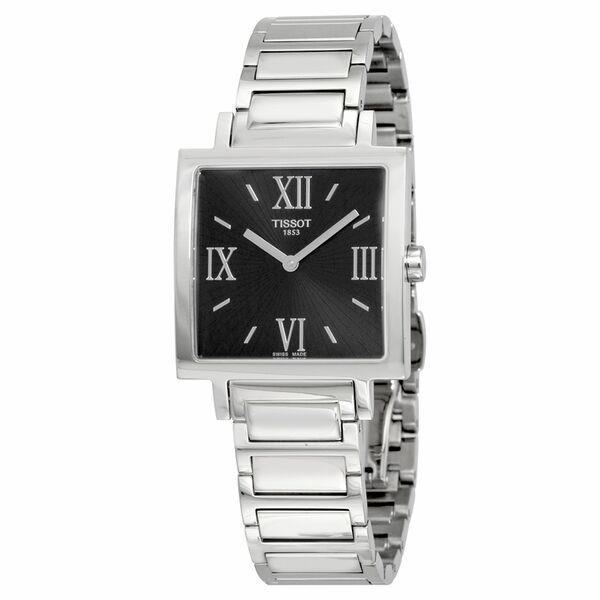 Tissot Happy Chic Black Dial Stainless Steel Ladies Watch T034.309.11.053.00