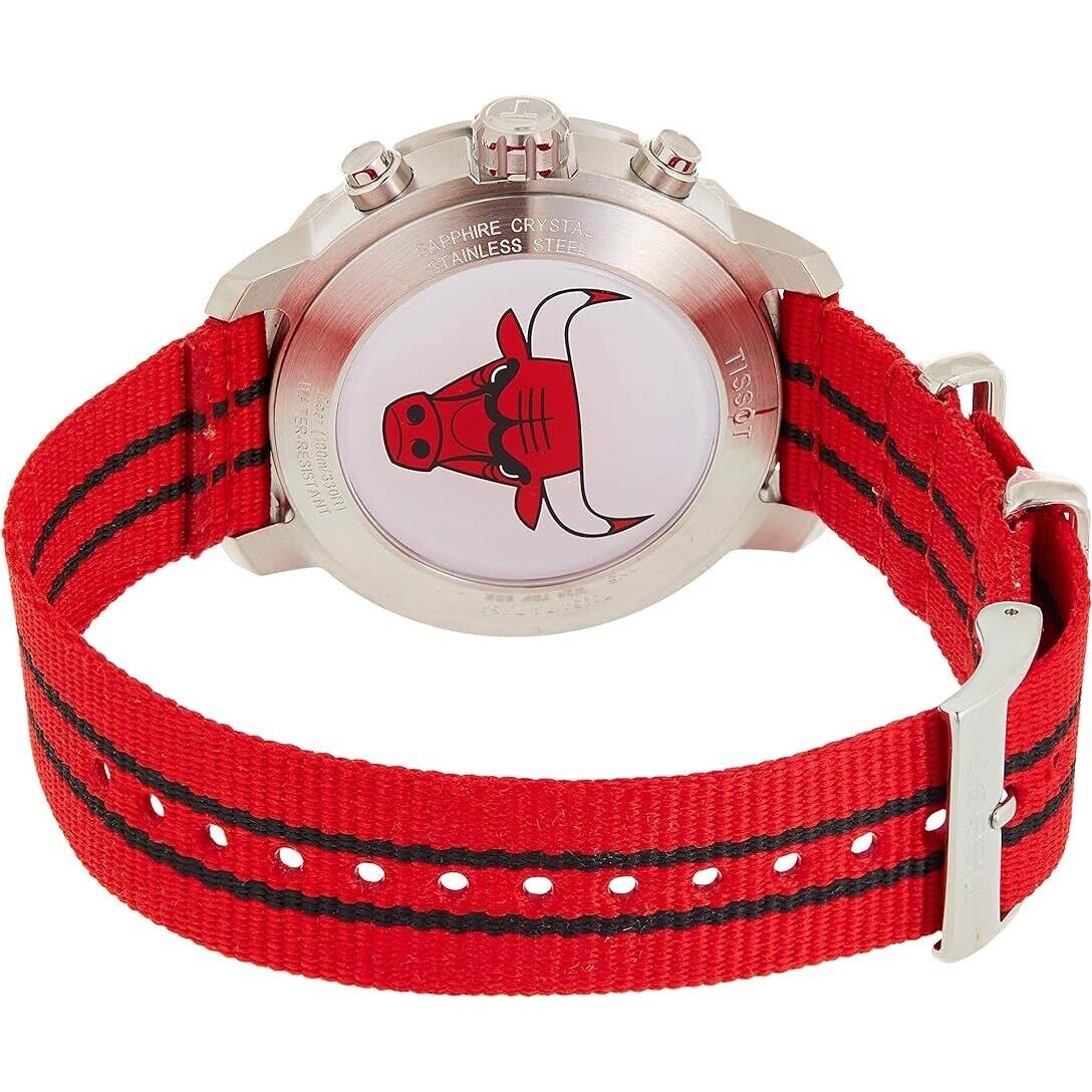 Tissot Quickster Chronograph Nba Chicago Bulls Men`s 42mm Watch T0954171703704