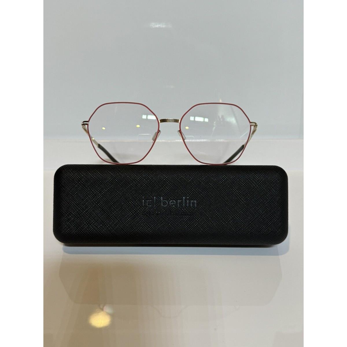 IC Berlin Halny Rose Gold Lava Circle Eyeglasses 54mm