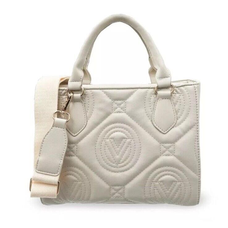 Valentino Orlandi Convertible Small Tote Bag/crossbody Bone