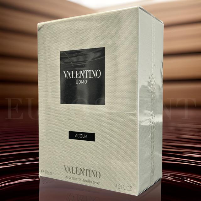 Valentino Uomo Acqua Men`s Cologne Perfume Edt 4.2oz / 124ml