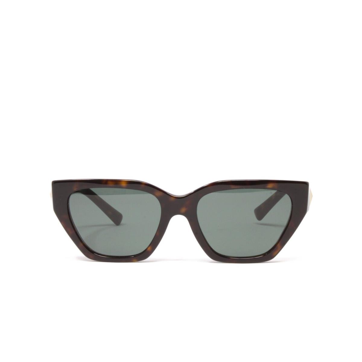 Valentino Women`s Cat Eye Sunglasses VA4110-500271 Havana 53mm Green Lens
