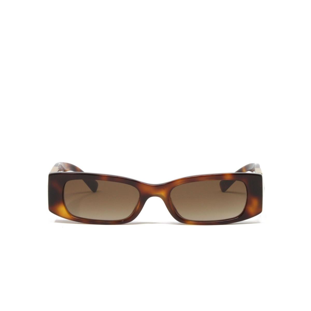 Valentino Women`s Sunglasses Rectangular VA4105-501113 Havana 51mm Brown Lens