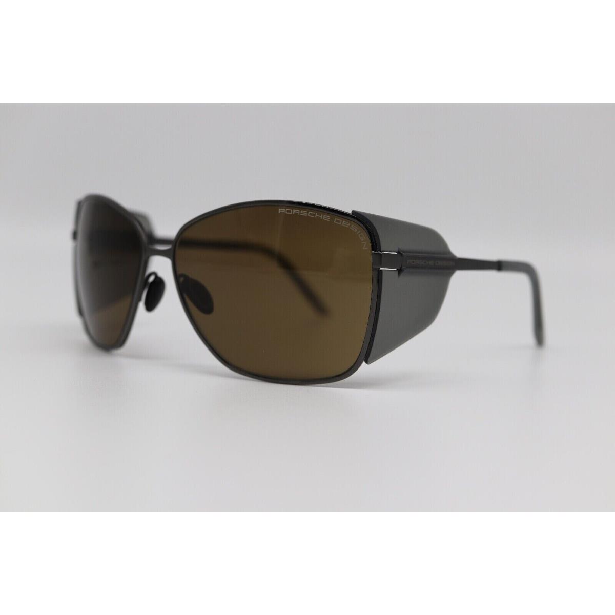 Porsche Design P8599 A 63 mm Brown 89% CE3 Titanium Sunglasses