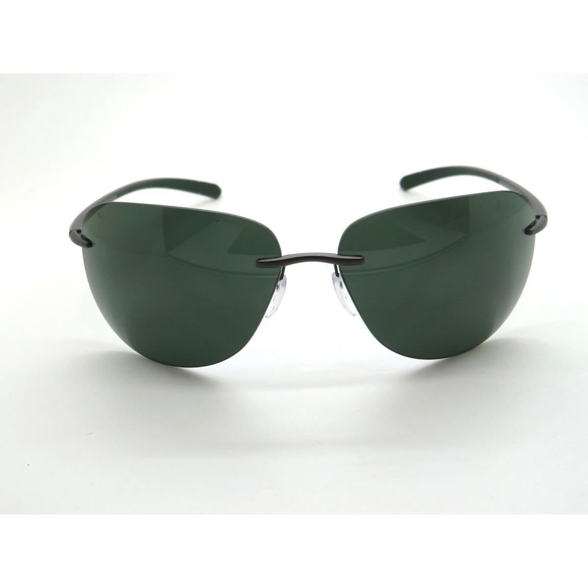 Silhouette Bayside 8729 6660 Grey-pine Green/green Polarized Rimless Sunglasses