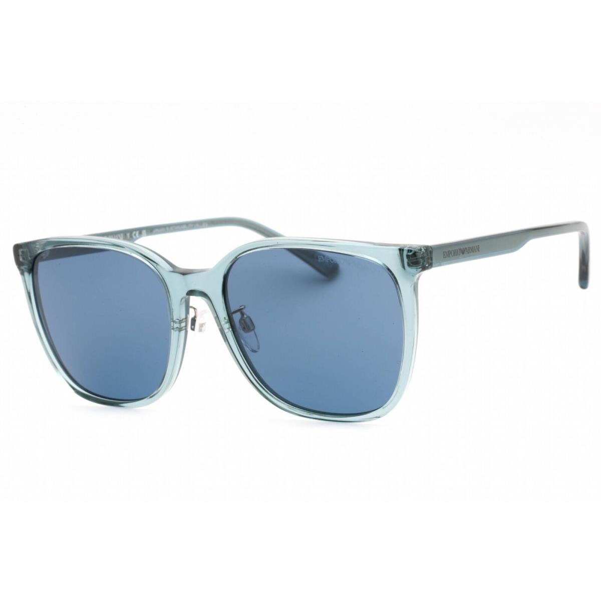 Emporio Armani Women`s Sunglasses Transparent Shiny Blue Frame 0EA4206D 593480