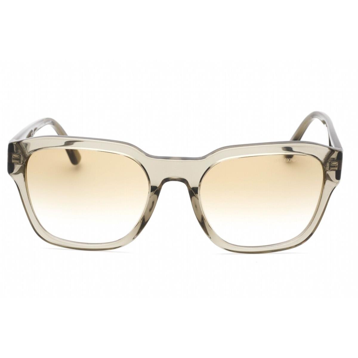 Emporio Armani EA4175 588413 Sunglasses Transparent Green Frame Gradient Brown
